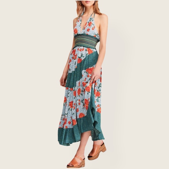 Free People Gabriela Slip Backless Floral Dress - Picture 8 of 16